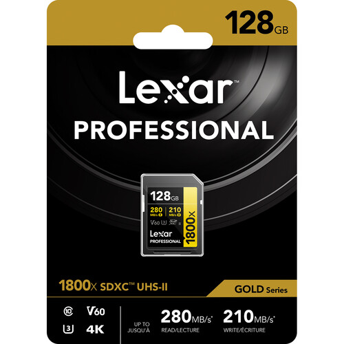 Lexar 128GB Professional 1800x UHS-II SDXC - 6